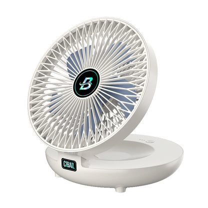 Desktop wall mounted fan outdoor student dormitory USB desktop fan charging portable folding fan without punching